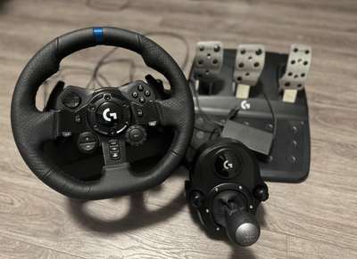 Logitech G923 Racing Wheel   Pedal   Shifter Bundle, View more