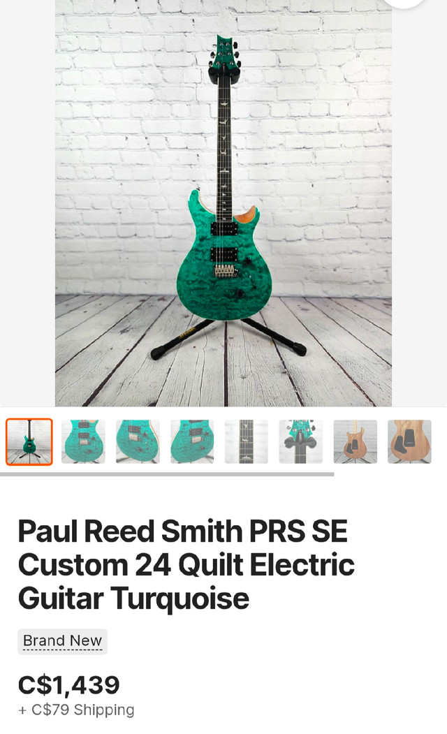 PRS SE Custom 24 Quilt in Guitars in Edmonton - Image 3
