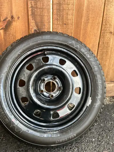 Brand new winter tire used 3 months only rims brand new