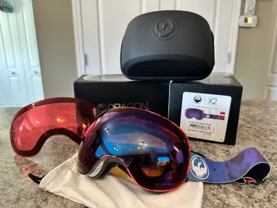 Dragon Alliance X2 Ski Goggle (Multicolour strap), View more