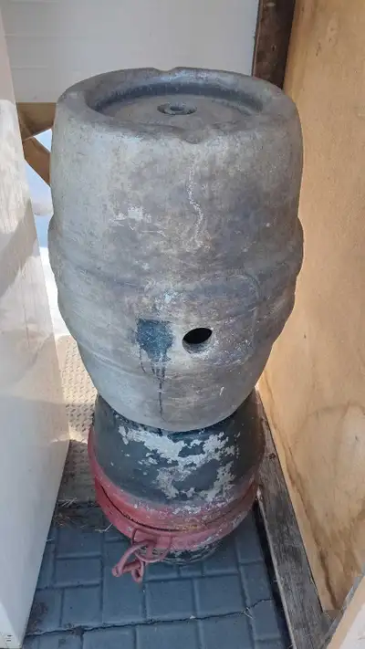 Rustic Concrete Kegs- use for a project maybe?, View more