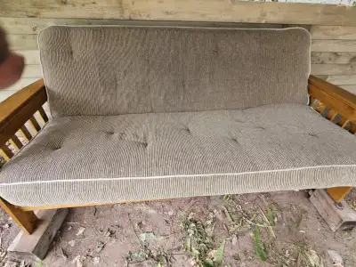 solid wood futon with mattress, View more
