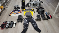 équipements complet de (motocross/vtt)casque,botte,linge,etc.