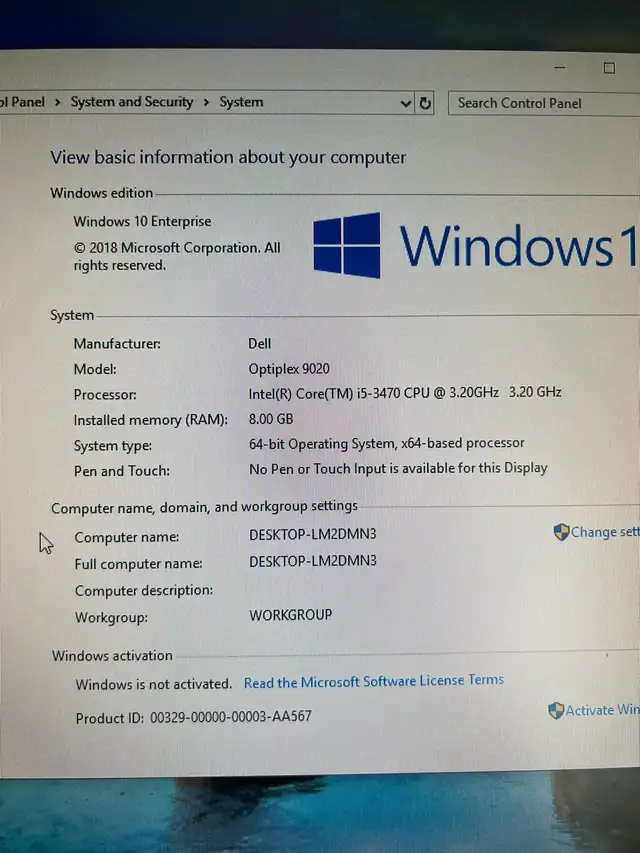Dell 3010 With Monitor, Keyboard & Mouse - i5 8GB 500GB in Desktop Computers in Mississauga / Peel Region - Image 5
