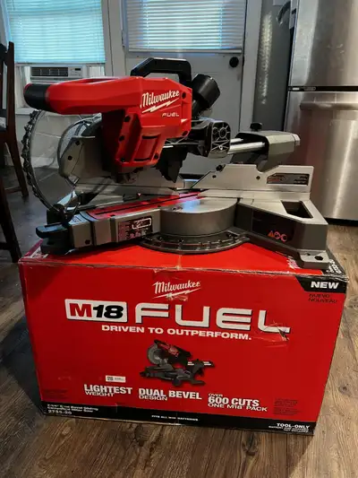 Milwaukee M18 Fuel 7-1/4" Dual bevel Sliding compound Mitre saw, View more