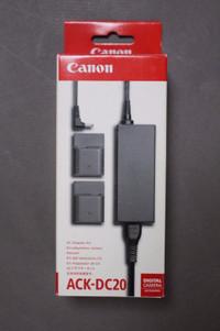 Canon OEM Camera AC adaptor kit ACK-DC40 – Brand New
