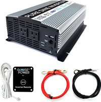 GoWISE Power 1000W Pure Sine Wave Inverter 12V DC to 120V AC