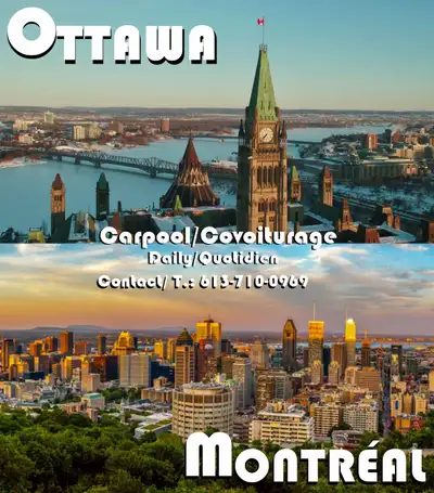 Rideshare/Covoiturage Ottawa-Montreal, View more