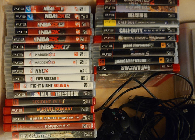 Ps3 with 27 games in Sony Playstation 3 in Kelowna