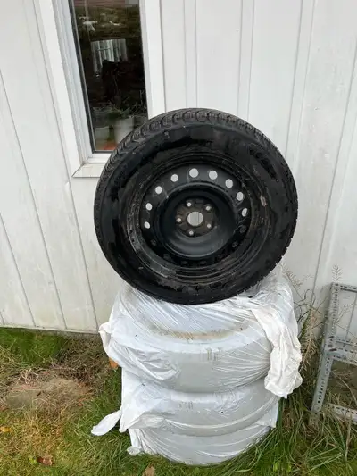 Get ready for winter with these snow tires on rims, perfect for a 2021 Subaru Forester! The tires ar...