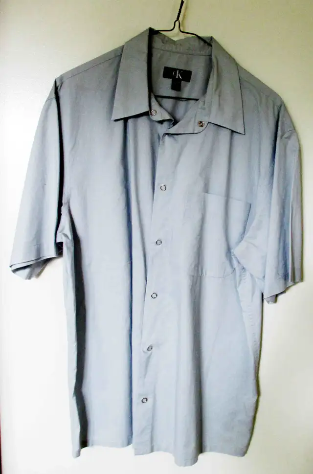 Men’s Calvin Klein Gray Shirt Size Large632959695362591218