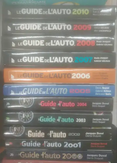 Guide de l'auto 1997 à 2018. 5$ chaque., View more