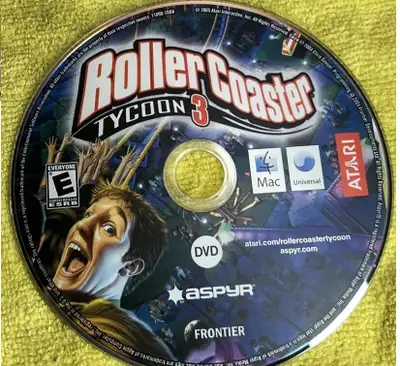 Like New Game Disk Only Roller Coaster Tycoon 3 PC Mac $10, View more