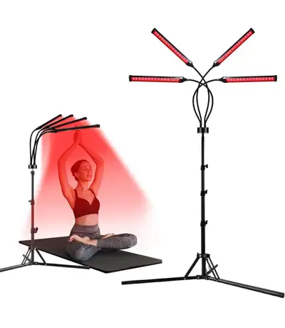 Illuminate your wellness journey with this pre-loved red light therapy device, designed with flexibl...