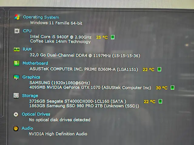 Gaming-PC | Intel I5 | 32Gb RAM DDR4 | GTX 1070 | 2Tb SSD + 4Tb in Desktop Computers in Laval / North Shore - Image 3