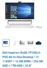 Dell Inspiron i5400 Series All-in-One Touchscreen Desktop 