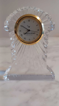 Nova Scotia Miniature Crystal Clock - 4"T
