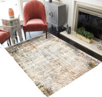 Calvin Klein Rush Abstract Carpet Modern Neutral Area Rug 6' 6''