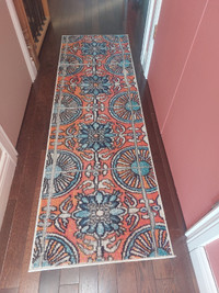 Eddins geometric rug and matching runner