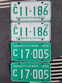 Sask license plate pairs