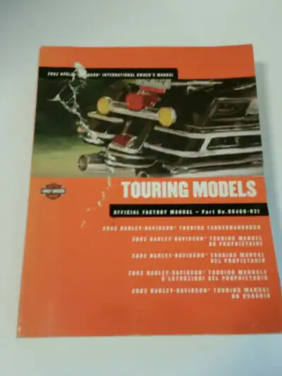 THESE ARE ORIGINAL OWNERS MANUALS, NOT SHOP MANUALS 2002 Official Harley Davidson International Owne...