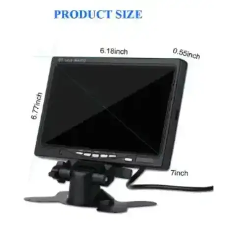 CAR FOR AUTO MONITOR SCREEN 7" Digital Color TFT LCD Monitor in Monitors in City of Montréal - Image 7
