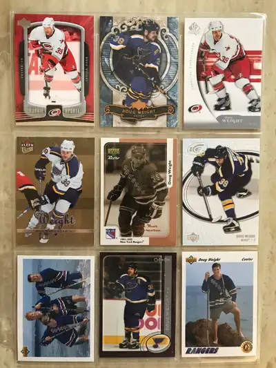 Lot de 18 cartes de hockey différentes - Doug Weight, View more