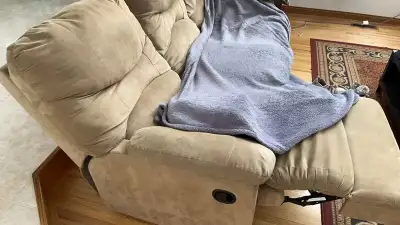 Free sofa in Edgemont The back can be removed for transportation Text to kijiji message