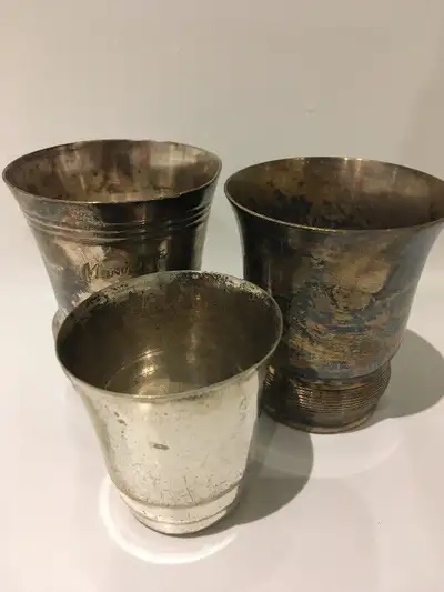 ORFÈVERIE ARGENTERIE DE BAPTÊME ANTIQUITÉ ANCIENNE TIMBALES, View more