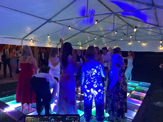 Top Dance 3-D LED Light Up Mirror Dance Floor Service558375960168386561