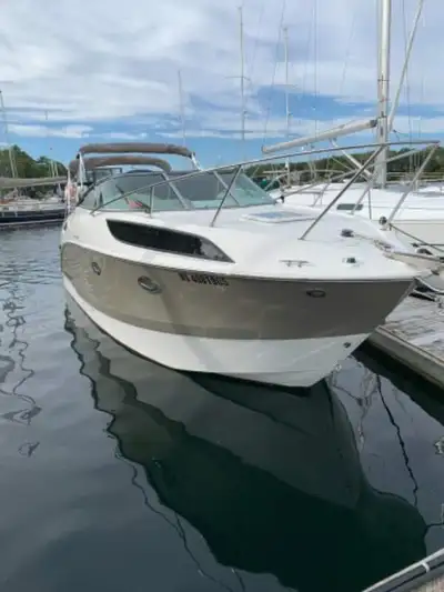 Boat is stored in my garage. We are selling our 255 Crusier. 378 hours. It’s a great boat. Professio...