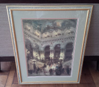 Beautiful Large Framed in Glass Victorian Print - Dancers