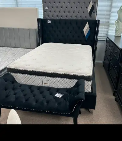 modern queen velvet bed frame on sale , View more
