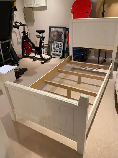 White twin bed frame - Great shape!, View more