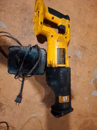 18 volt Dewalt charger and Sawzall no battery 