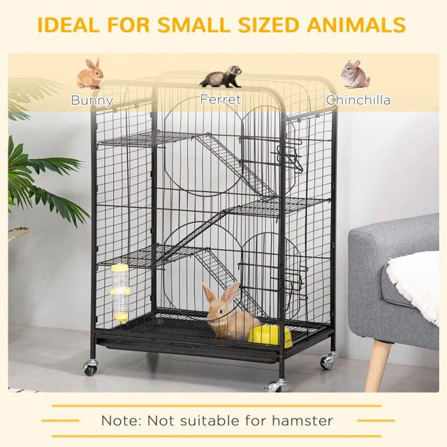 Rolling Small Animal Cage 36.6" Pet Rabbit Ferret Playpen in Small Animals for Rehoming in Markham / York Region - Image 3