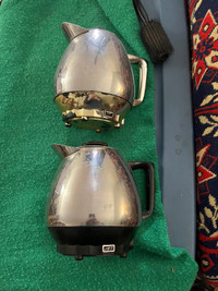 Jet-O-Mat coffee makers, vintage chrome space age look