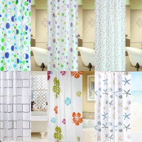 Brand new waterproof shower curtain/hook set