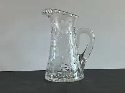 VINTAGE CRYSTAL PITCHER PINWHEEL & FLORAL DESIGN - CHOICE, View more