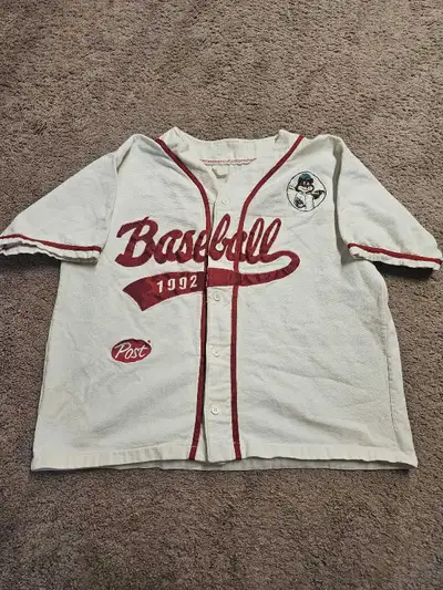 vintage 1992 post cereal baseball jersey , View more