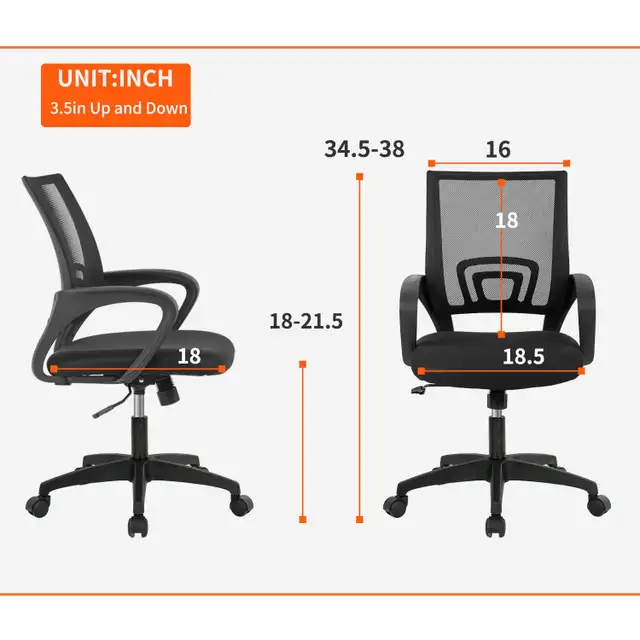 BestOffice Home Office Chair Ergonomic Desk Chair  in Chairs & Recliners in Markham / York Region - Image 4