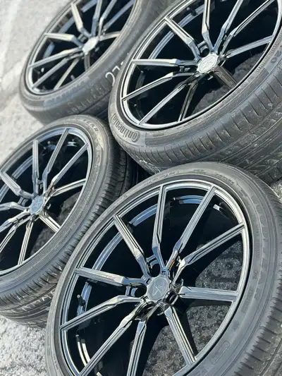 NEW 20”Sentali SS1(5x114)+used 245/40/R20 & 285/35/R20- MUSTANG/ Genisis/ 350Z/ 370Z/G35/G37/Q50/Ghi...