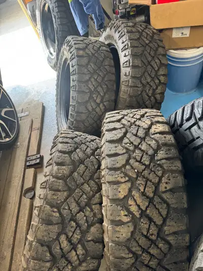 4 x LT E LOAD 275/65/18 GOODYEAR DURATRACS One professional plug patch repair NO DAMAGE WAS USED FOR...