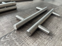 Richelieu stainless steel contemporary cabinet pulls 