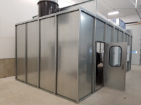 spray booth and air makeup unit