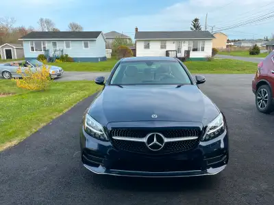2020 Mercedes-Benz C300 4 Matic AMG package Premium Sport PKG Memory PKG Blue Metallic Beige interio...
