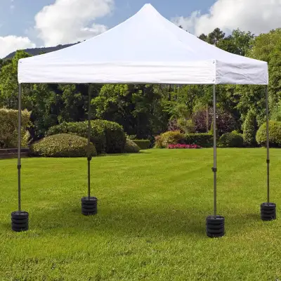 Set of 4 Party Tent Canopy Weight Plate Kit Gazebo Pop Up Tent Anchor Base Weights Canopy Shelter Le...