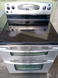 Maytag  double oven stove 