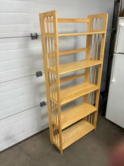 solid wood Mission style bookshelf display shelf , View more