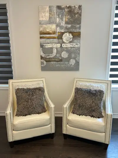 Holsworthy Faux Leather Armchair, View more